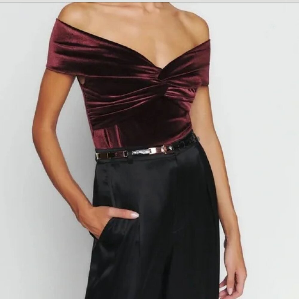 Reformation Velvet Top S